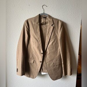 Banana Republic Brown Linen Suit - 40R 32x32